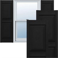 14.75W x 59H  Black Shutters  Per Pair