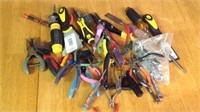 Lots of miscellaneous tools pliers screwdrivers
