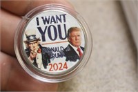 2024 President Trump Enamel Half Dollar