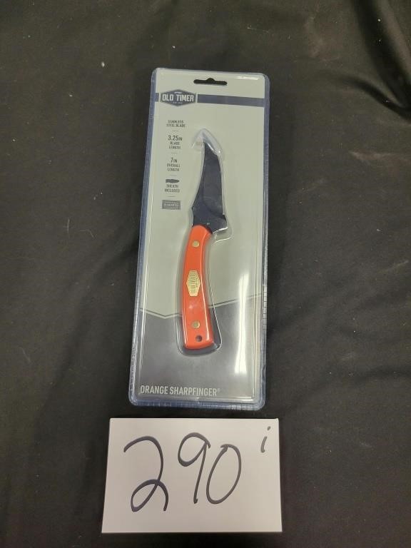 Old Timer "Orange sharpfinger" Knife  NIP