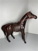 LEATHER HORSE STATUE