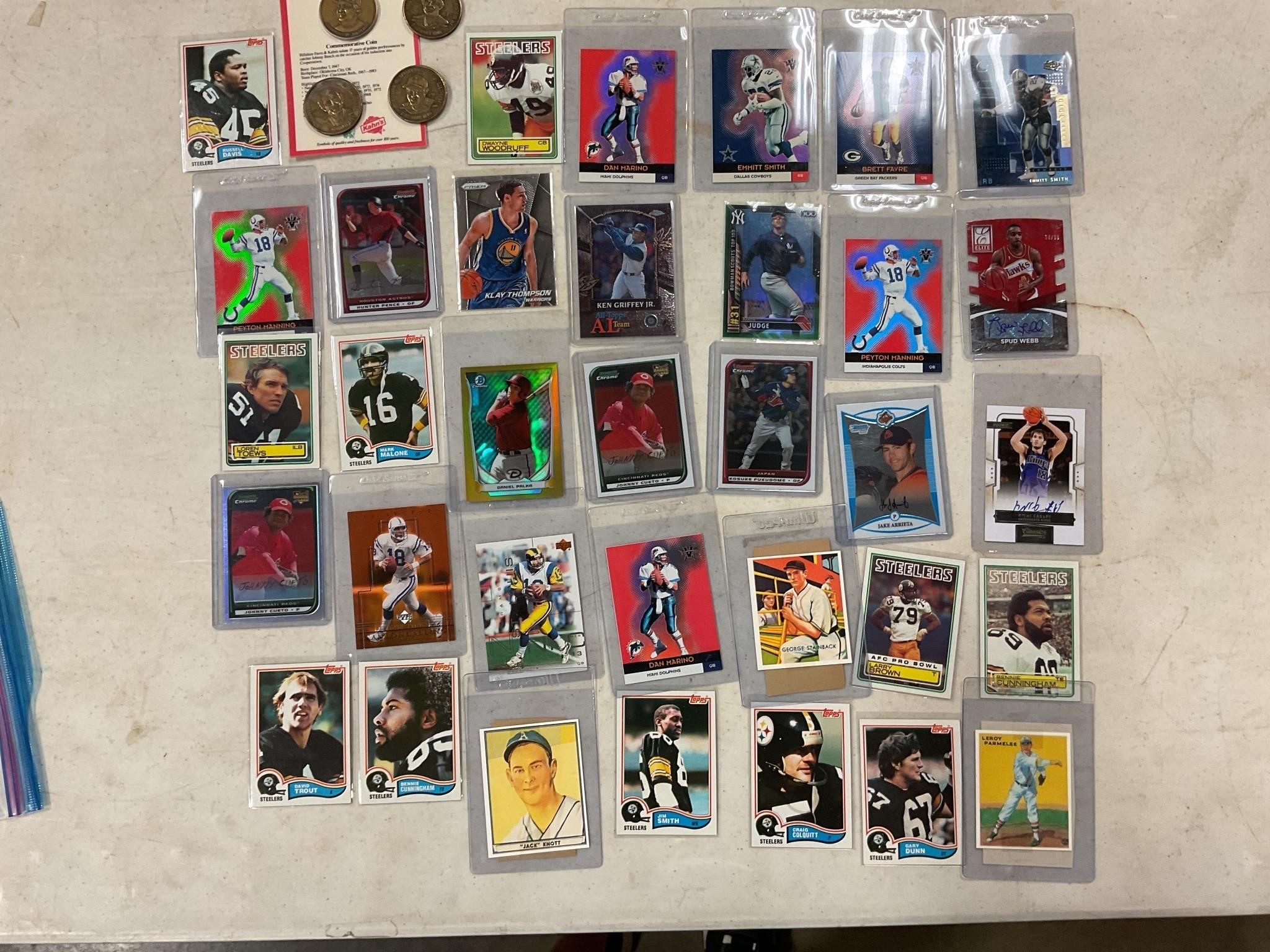 Mixed sports trading cards