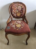Vintage Upholstered Louis Styled Chair