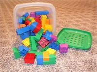 BIN OF MEGABLOKS