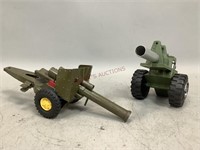 Vintage Toy Military Cannons