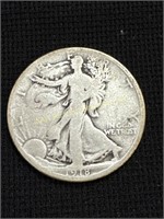 1918-D US Walking Liberty Half Dollar