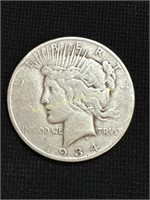 1934-D US Peace Dollar