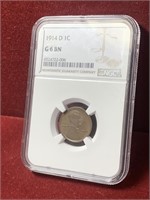 1914-D KEY YEAR US LINCOLN CENT NGC G6 BN
