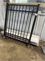 Lot of Metal Shelving & Section of Fence