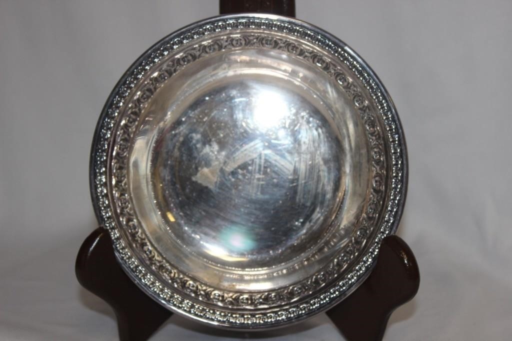 A Silverplated Saucer