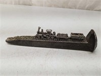 Railroad Spike w. Locomotive & Pyrite