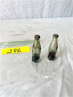 Vintage Glass Coca Cola Bottles 2.5'' tall
