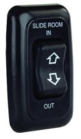 JR Products 12285 Black Single Slide-Out Switch