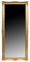 FRENCH LOUIS XV STYLE GILDED WALL MIRROR 77" X 41"