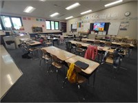 Teachers Desks 30"×30"×60" (2) & Student Desks