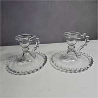 Pr Candlewick candle holders