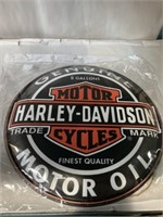 Harley Davidson metal sign 14”