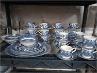 Blue Willow Lot all made in England 19 cups and