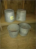 Galvanized buckets