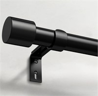 IFELS, HEAVY DUTY BLACK CURTAIN ROD, 48-84 IN