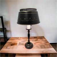 Vintage Toleware Style Table Lamp