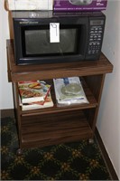 Microwave, Stand, Cookbooks