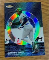 2005 Finest Blue Sammy Sosa Refractor #54