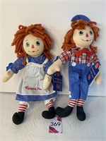 13" Hasbro Posable Raggedy Ann & Andy Doll
