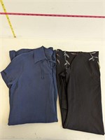 2 Dresses Navy Blue & Long Sleeved Black