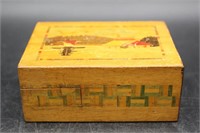 1960s Spring Drawer Japanese Wooden Puzzle Box