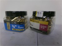 40 pack 1/2" elbows & 25pk  3/4"brass couplings