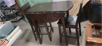 Bar Height Table and 2 Barstools