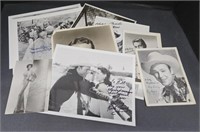(L) Lot Of Black And White Autographed Pictures.
