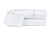 Hudson’s Bay Casia Embroidered-Hem Sheet Set-QUEEN