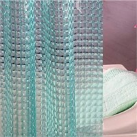 Adwaita Heavy Duty Shower Curtain Teal 3D Crystal