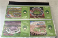 (D) 24 Ballpark Series Postcards Stadiums Set