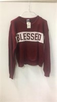 women’s blessed sweater sz sm