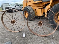 Pair of 48" Steel implement Wheels