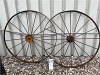 Pair of 54" Steel Implement Wheels