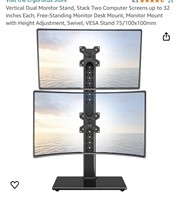 Vertical Dual Monitor Stand