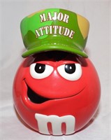 Red M&M Major Attitude Cookie Jar
