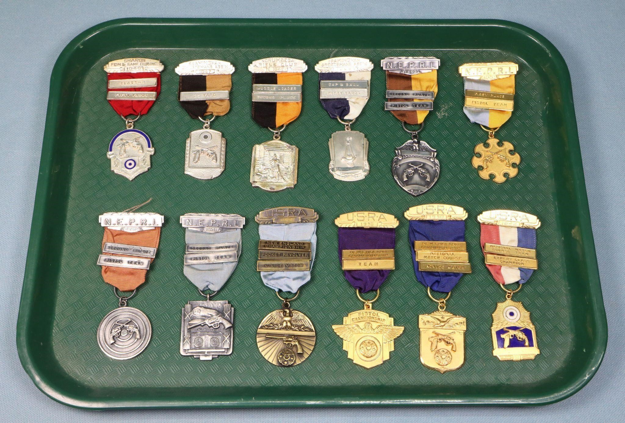 (12) 1946-1956 Shooting Medals
