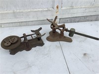2 ANTIQUE STORE SCALES FOR PARTS