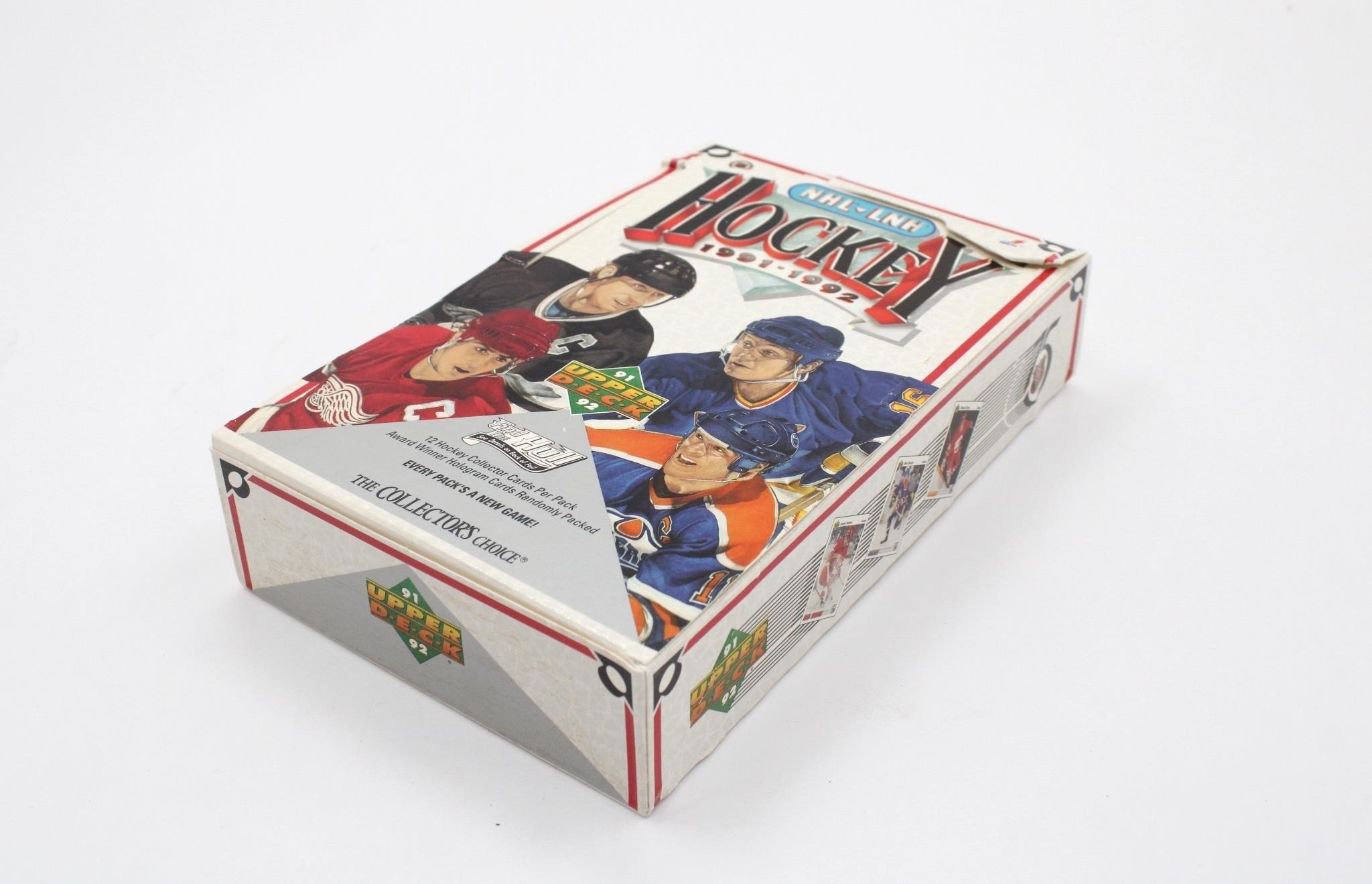 1991-92 Upper Deck NHL Hockey Trading Cards Box