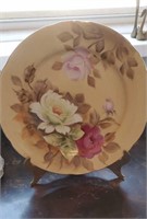 Beautiful Lepton China rose plate