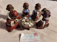 Collection of Buddhas Playing Poker
