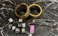 Brass Candle Rings, Napkin Rings & Candle Snuffers
