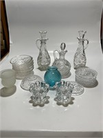 Various patterned glass pieces