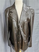 Vintage Italian Leather Jacket Large
