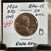 1960-D/D MEMORIAL PENNY CENT RPM-15